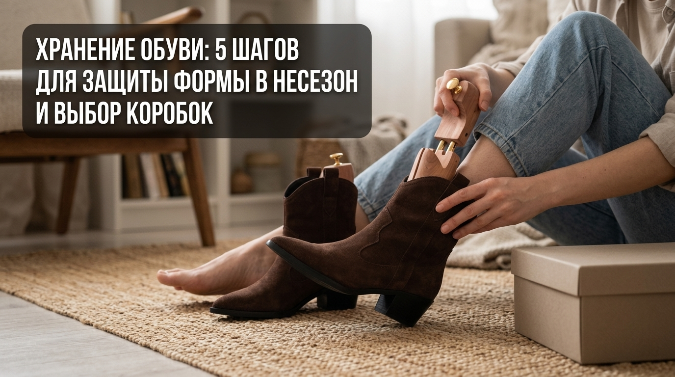 Правильное хранение обуви в несезон: коробки и формодержатели для защиты формы обуви
