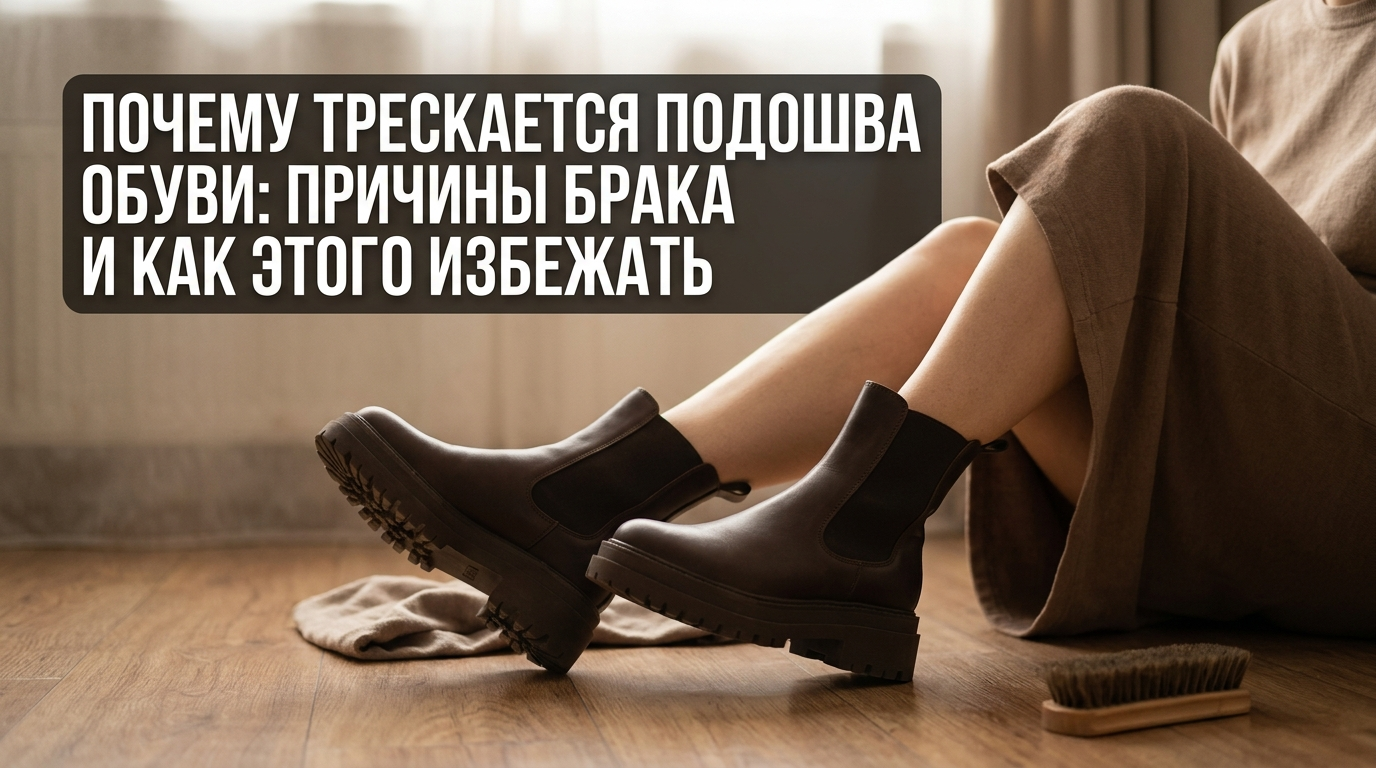 Причины почему трескается подошва обуви и способы избежать брака