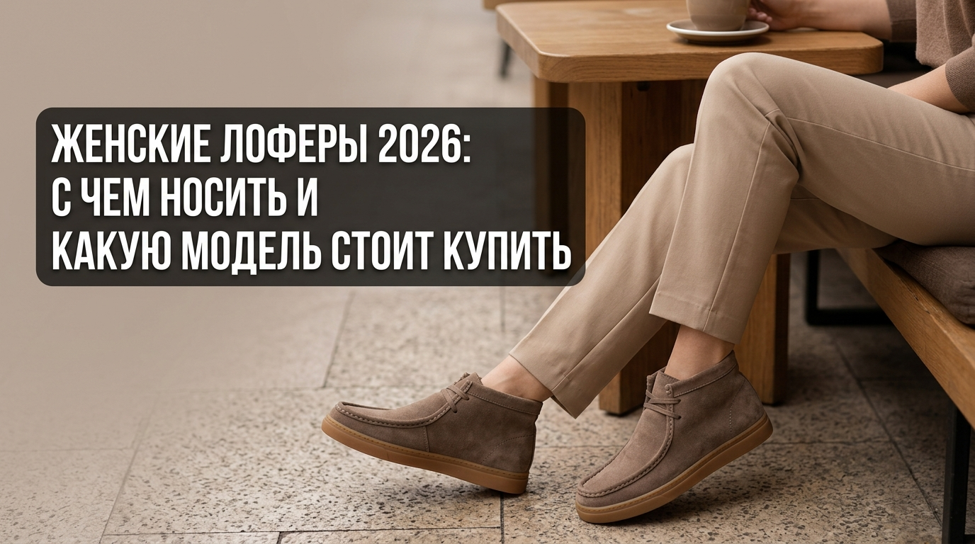 Модные женские лоферы 2026 года в стильном образе, примеры с чем носить актуальные модели