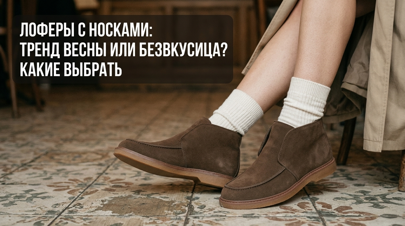 Женские лоферы надетые с носками - примеры стильного весеннего образа и выбора обуви