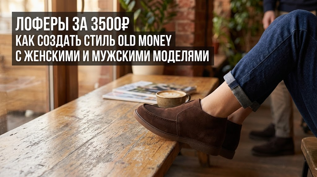 Мужские и женские лоферы за 3500 рублей для стильного образа в эстетике Old Money