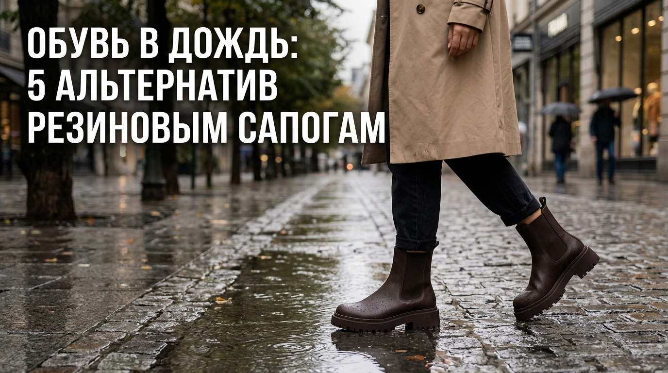 Стильная и непромокаемая обувь для дождя, 5 лучших альтернатив классическим резиновым сапогам