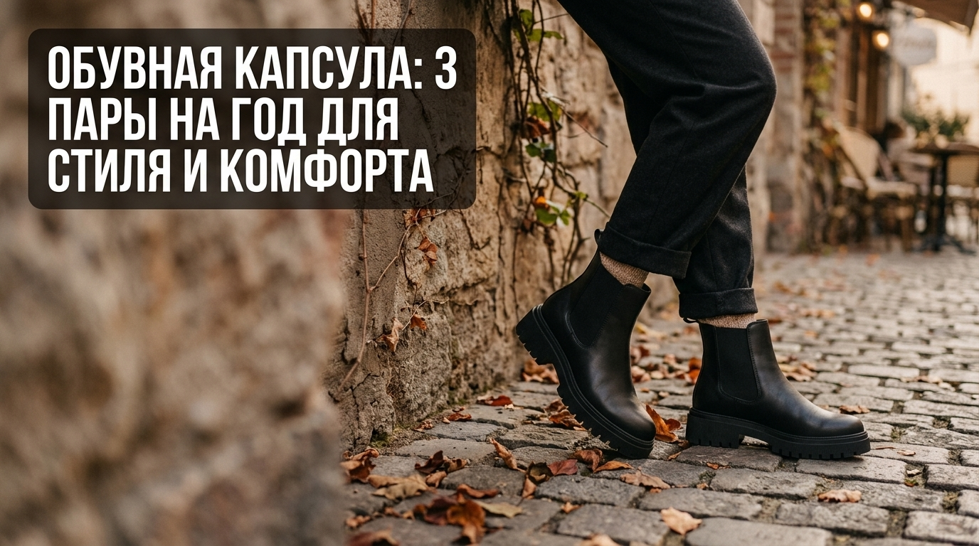 Базовая обувная капсула из трех пар обуви для стильного и комфортного женского гардероба