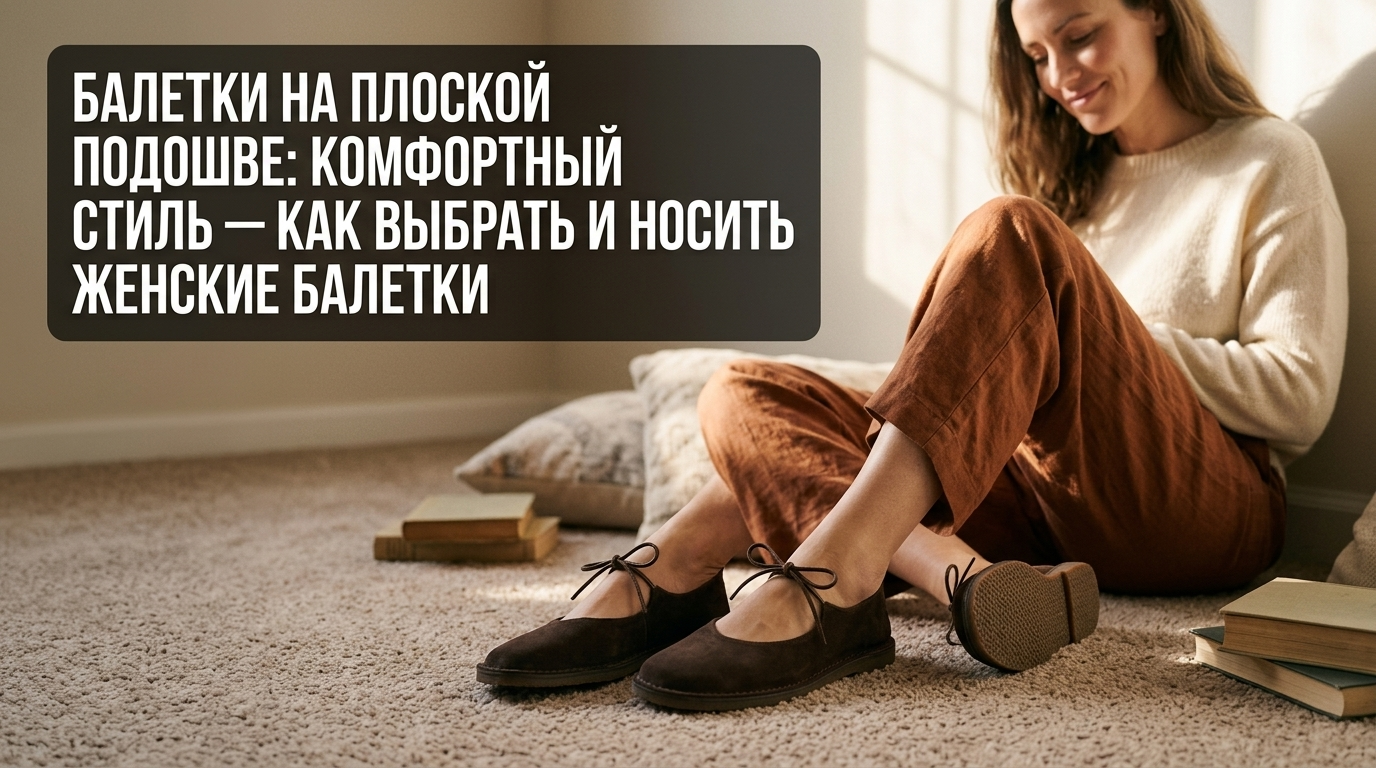 Женские балетки на плоской подошве для комфорта и стиля