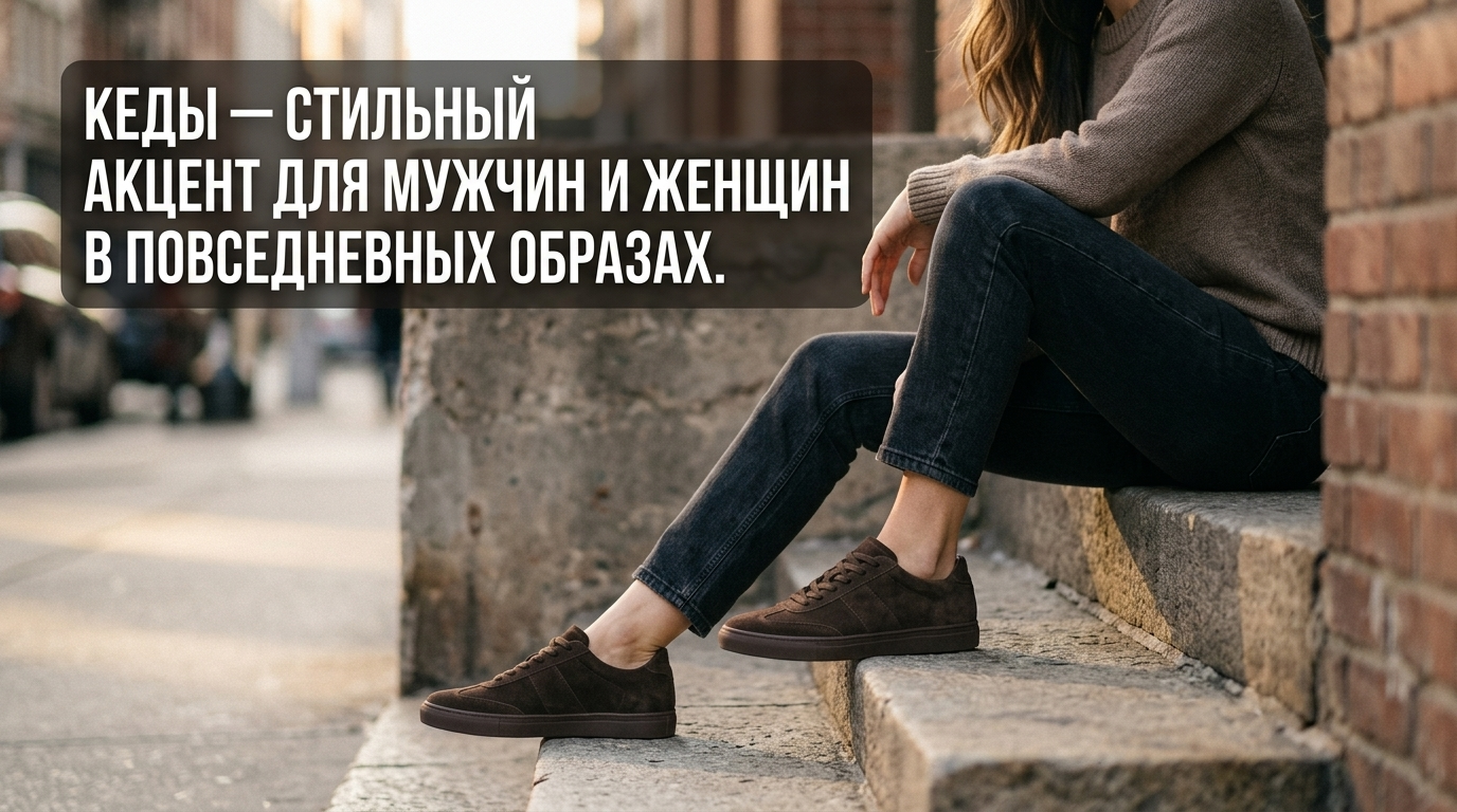 Кеды в повседневных образах для мужчин и женщин, стильный акцент в одежде