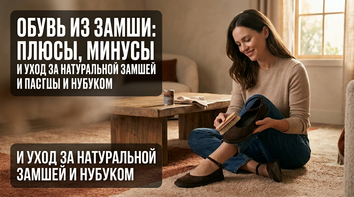 Обувь из натуральной замши и нубука, особенности ухода и характеристики