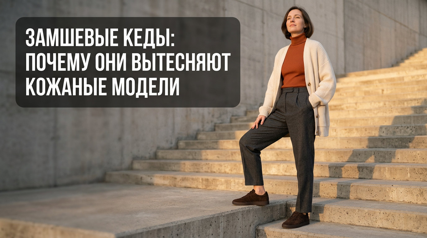 Современные замшевые кеды, завоёвывающие повседневный гардероб вместо кожаных моделей