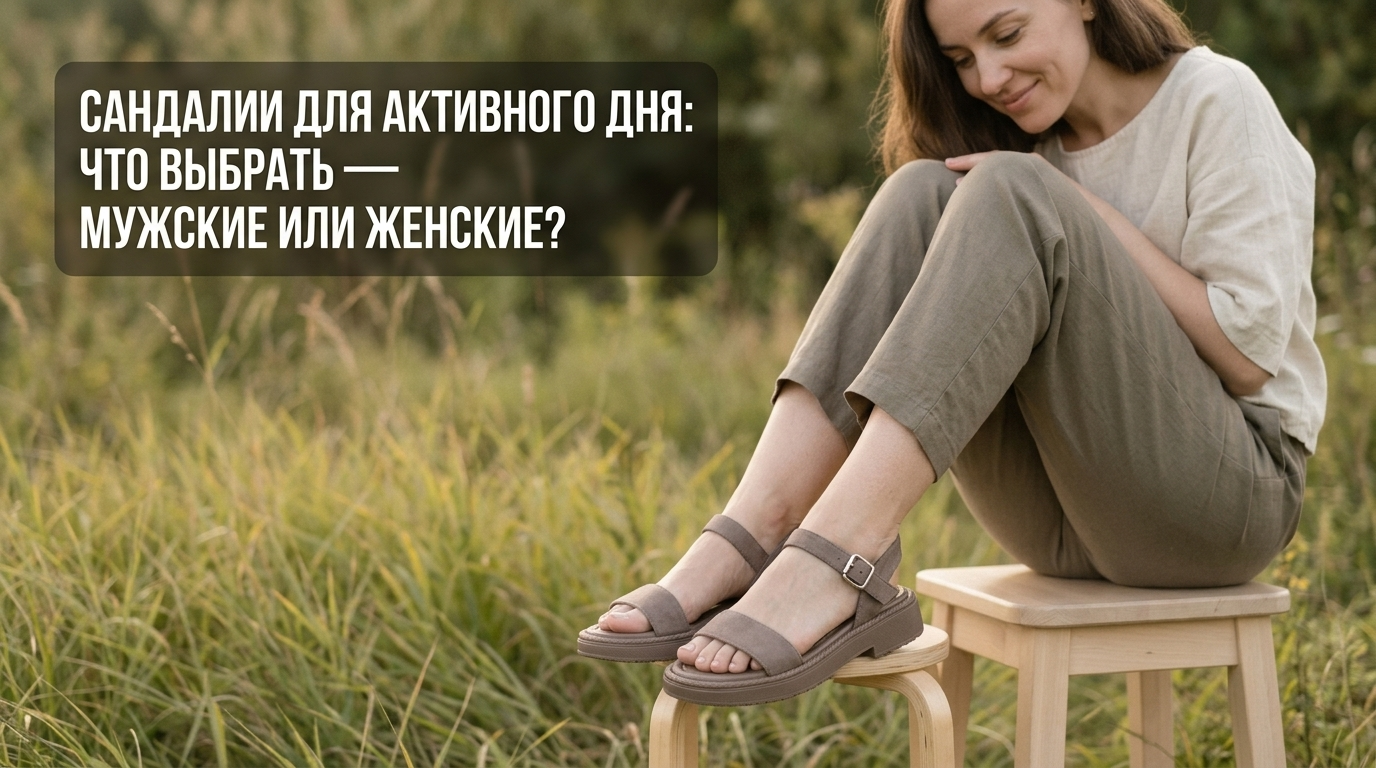Сравнение мужских и женских сандалий для комфортного активного дня